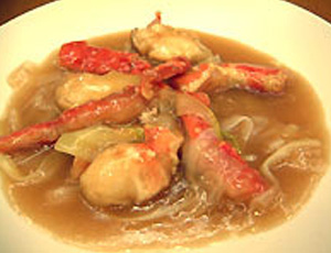 タラバガニのネギ・ショウガ煮込み